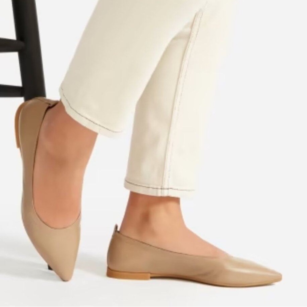 Everlane The 40 Hour Work Flat Nude Size 9